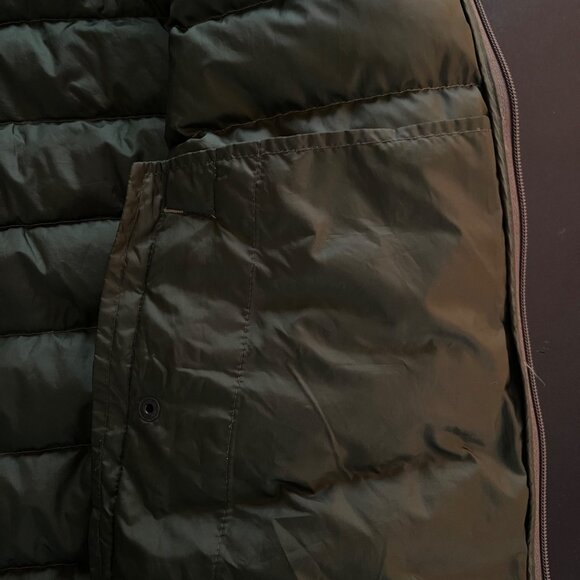 Lands End Men Down Puffer Vest XL Olive Green Outdoor Classic Insulated Gorpcore - Picture 9 of 15